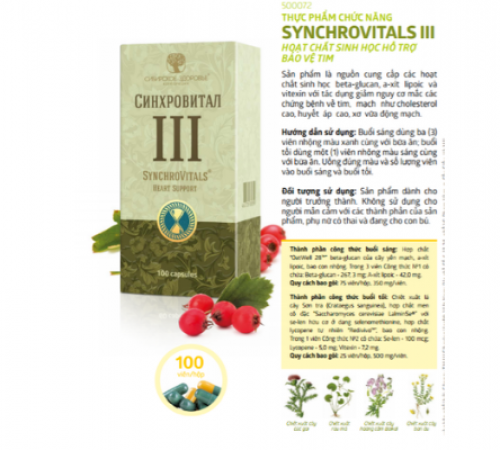Thực phẩm chức năng Siberian Synchrovitals III, SYM 3